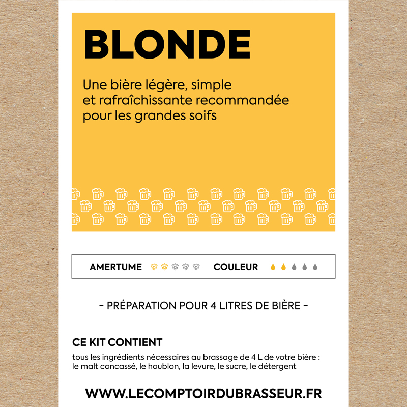 Kit de brassage 5 litres bière blonde