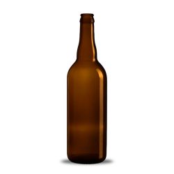 Bouteille de biere vide 75 cl Brune avec