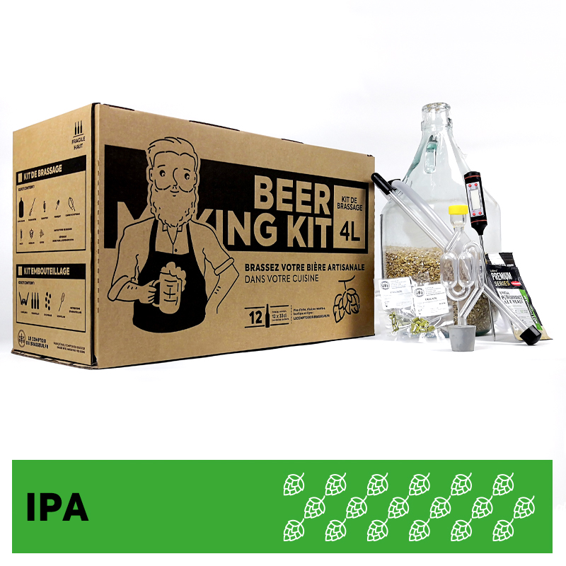 Kit Bière IPA BIO A Fabriquer Soi-Même 4L - Cellier du Périgord