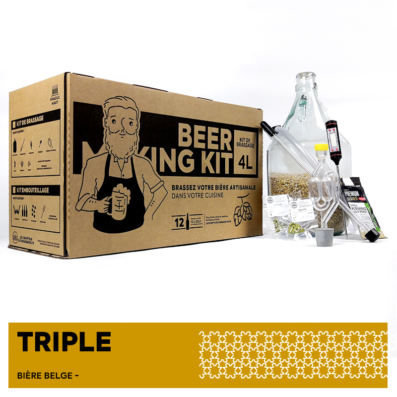 Kit de brassage Bière Triple 8,9° - 1,5L